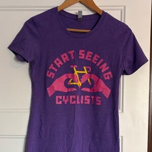 Twin Six Graphic Tee with Cyclist Print